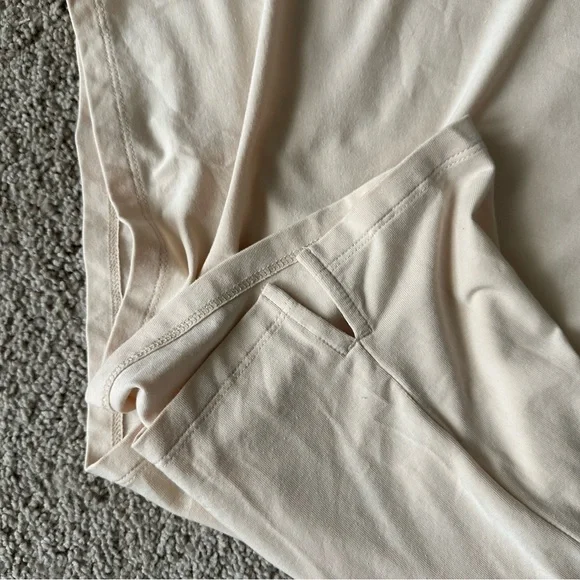 Nuuds Oversized Split Hem Tee in Bone XL - Picture 2 of 7